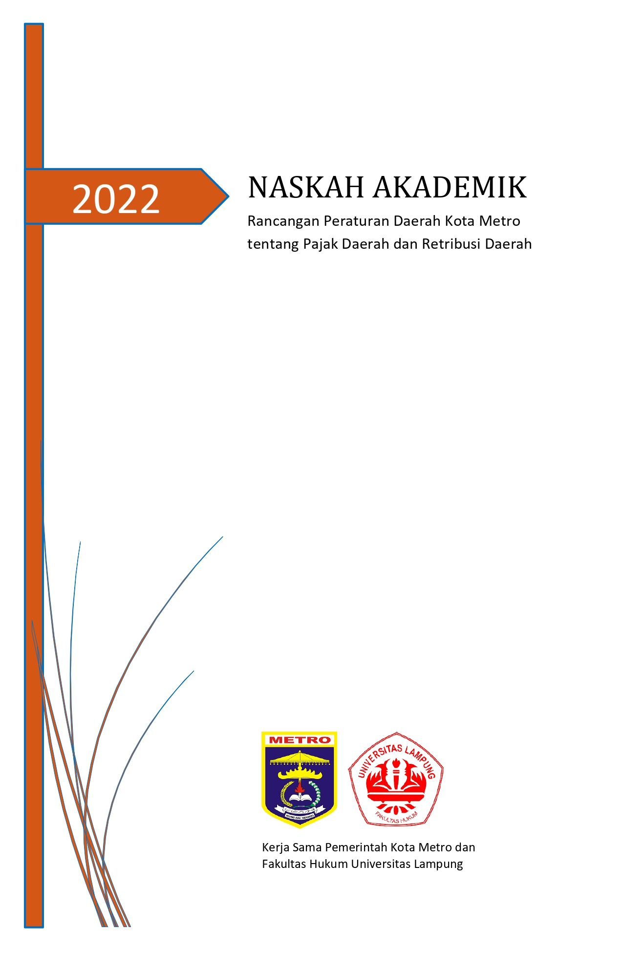 Cover Naskah Akademik Peraturan Daerah Kota Metro tentang Pajak Daerah dan Retribusi Daerah